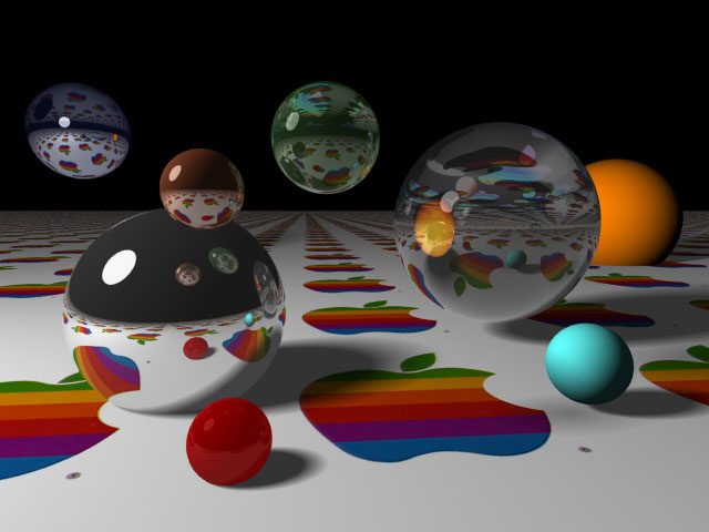 1987 Apple Mac ray traced image