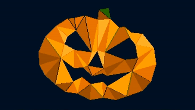 Animated GIF of filled-vector jack-o-lantern